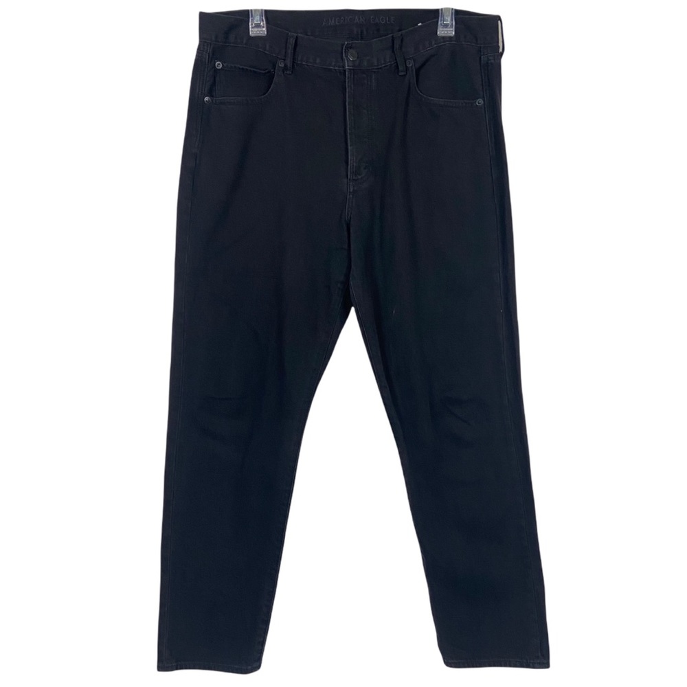 American Eagle Hi-Rise Girlfriend Button Fly Black Size 14